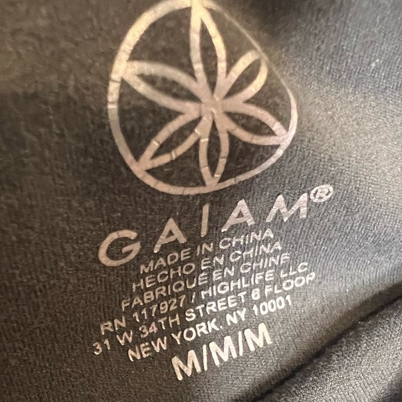 B16.24 Gaiam Om High-Rise Pocket Yoga and casual pants Green Medium - Picture 5 of 7